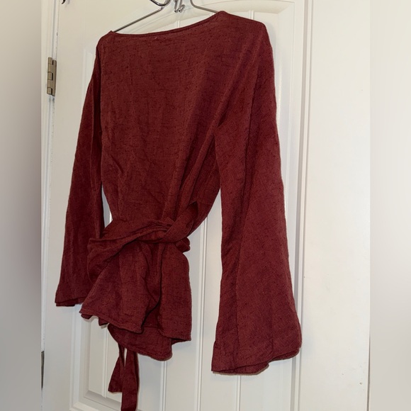 FP Movement by Free People Terracotta Wrap Blouse - Picture 9 of 13